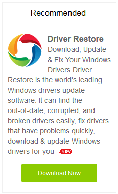 Update Windows 8 drivers using driver restore