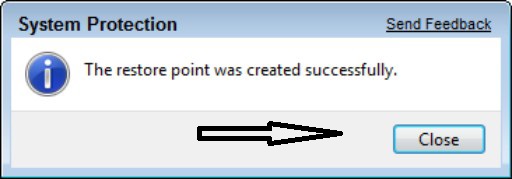 How to create a System Restore point